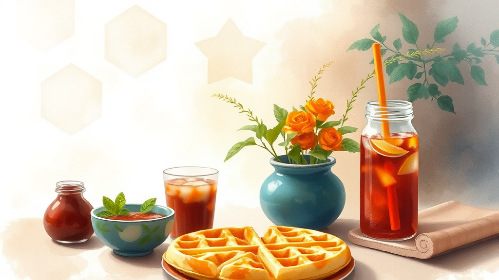 카페 & 식음료 정보 (watercolor 스타일)