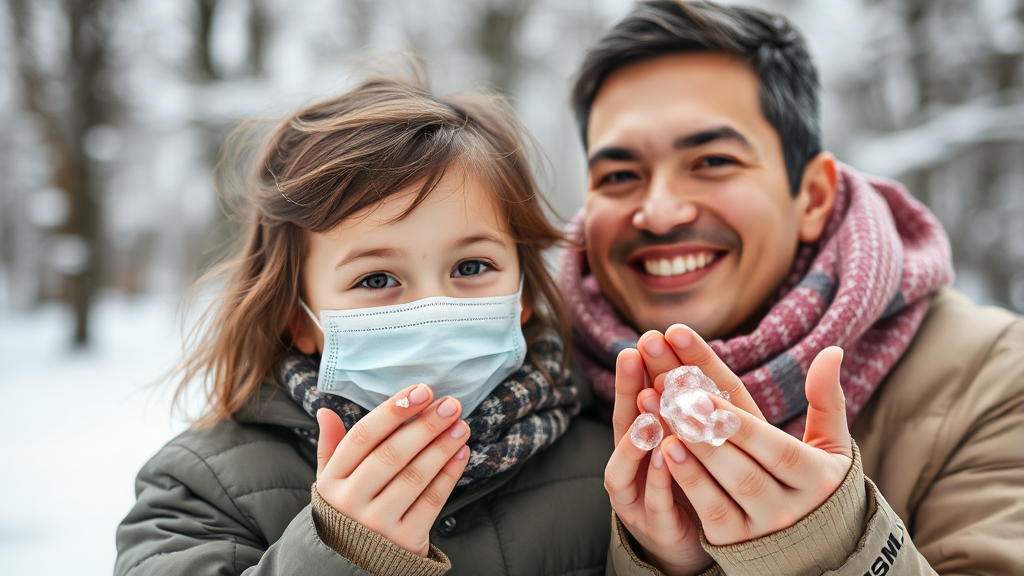 A형 독감 예방 및 관리 팁 (realistic 스타일)