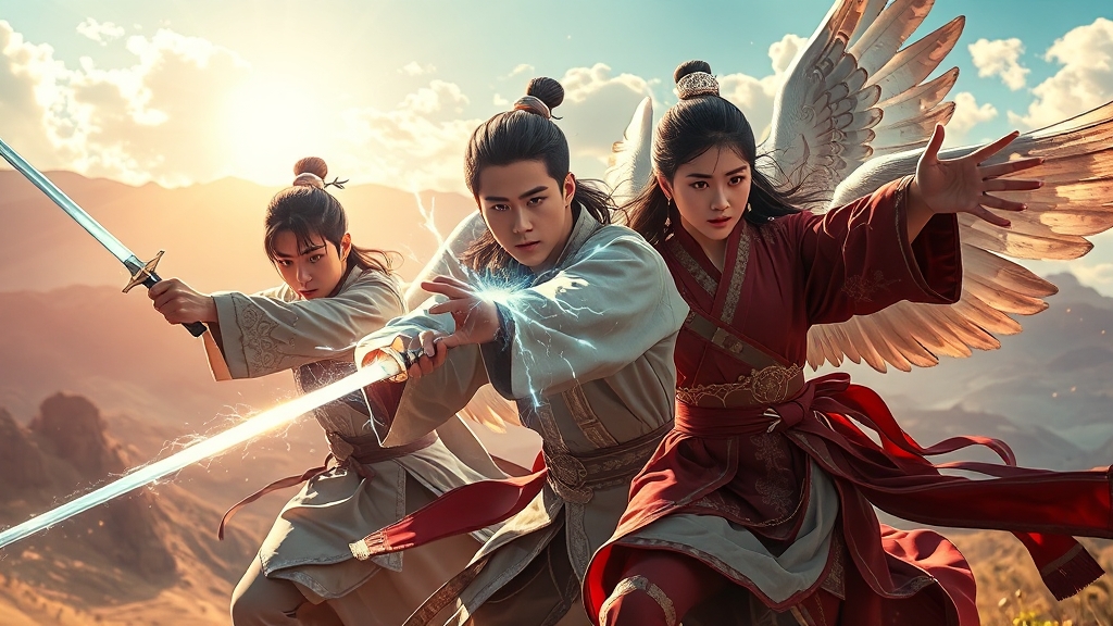 주요 출연진 소개 (realistic 스타일)