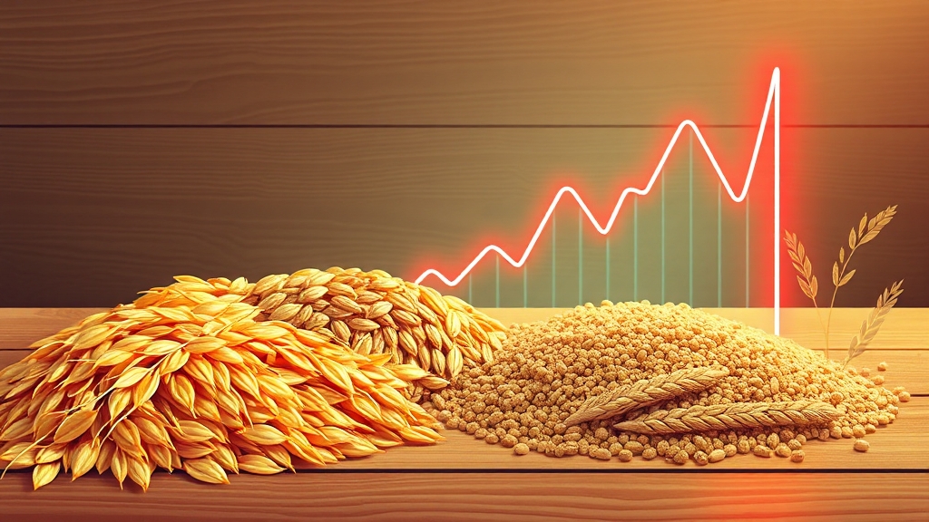 잡곡 vs 정제곡물: 혈당 영향 비교 (illustration 스타일)