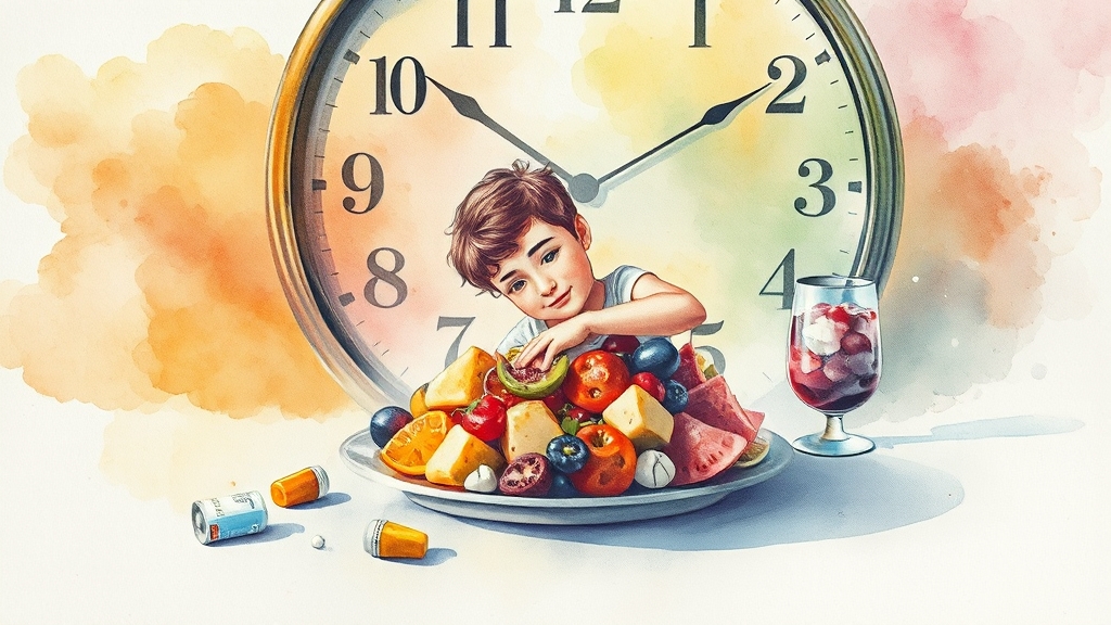 위 건강 해치는 나쁜 습관 (watercolor 스타일)