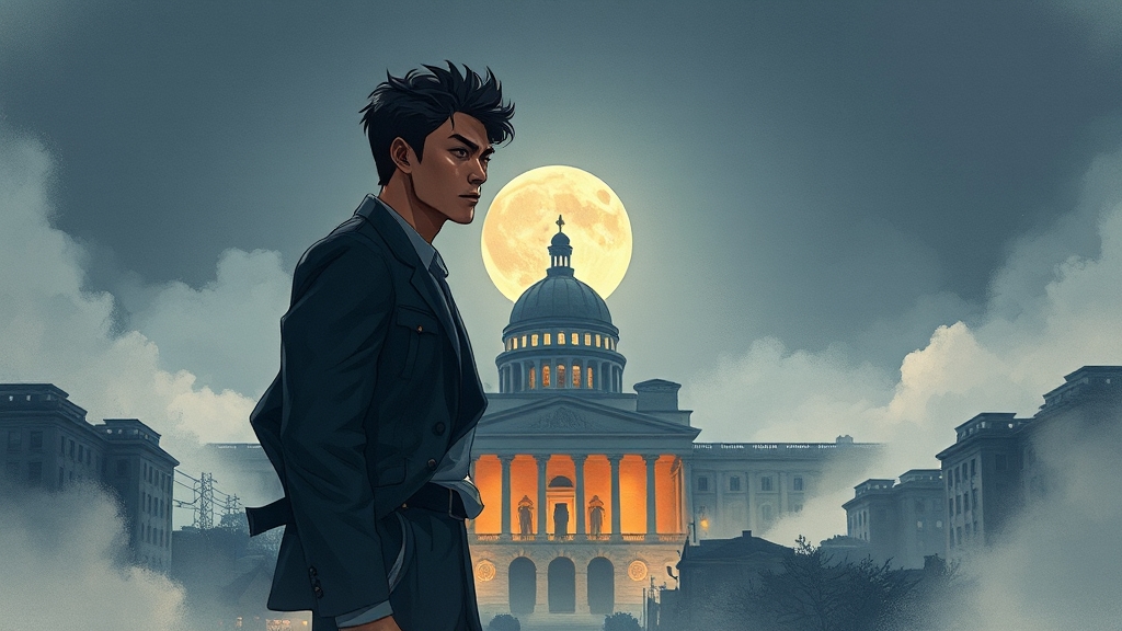 웹툰 광장, 어떤 내용? (watercolor 스타일)