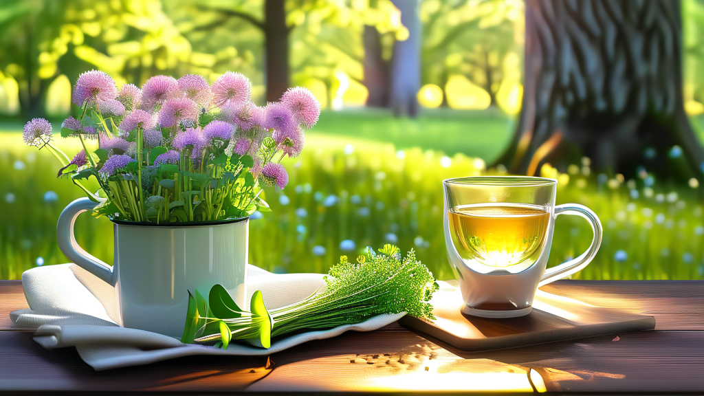 쑥과 함께 즐기는 봄철 건강 레시피 (realistic 스타일)