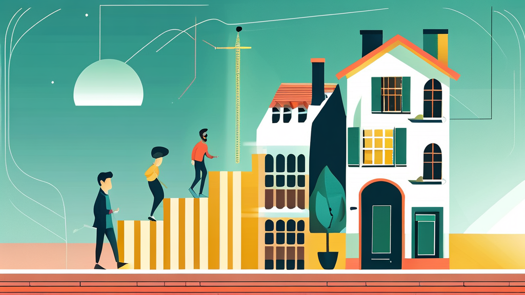 월세 시대 도래: 전세와 월세, 나에게 유리한 선택은? (illustration 스타일)