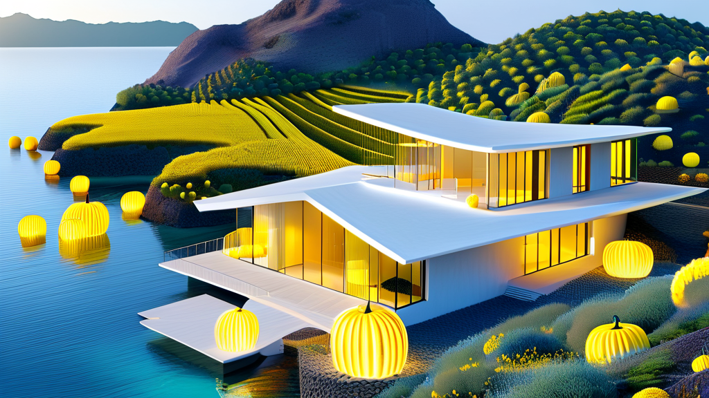 나오시마 섬, 꼭 방문해야 할 명소들 (realistic 스타일)