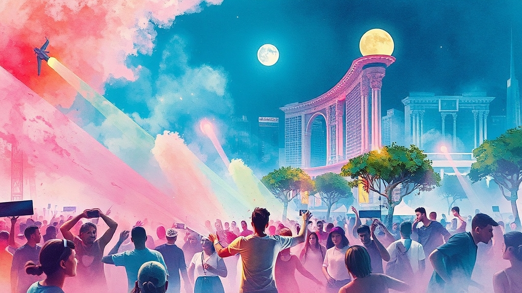 흠뻑쇼 2025: 일정 및 도시 (watercolor 스타일)