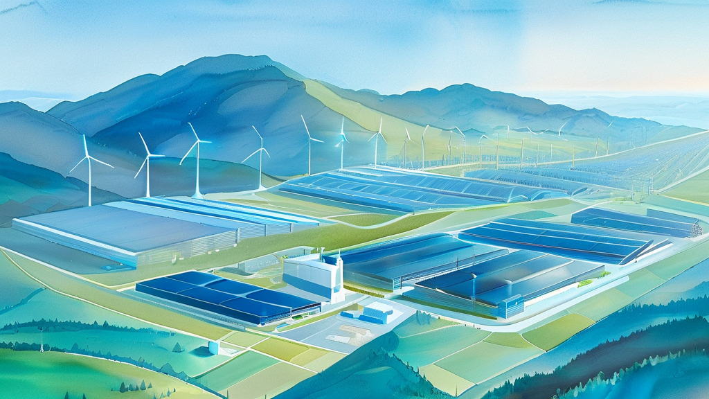 친환경 인프라 사업: 지속 가능한 미래를 위한 역할 (watercolor 스타일)