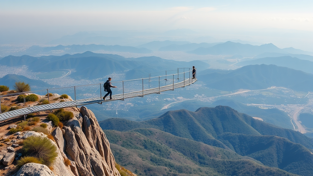 설악향기로 스카이워크 체험 (realistic 스타일)