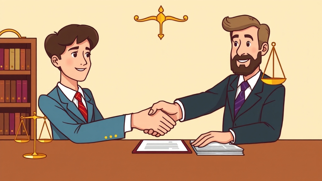 합의 후 절차 및 법적 효력 (cartoon 스타일)