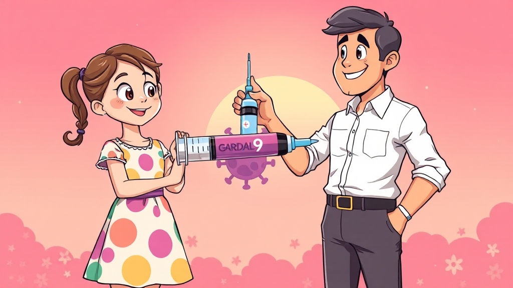 접종 대상 및 시기 (cartoon 스타일)