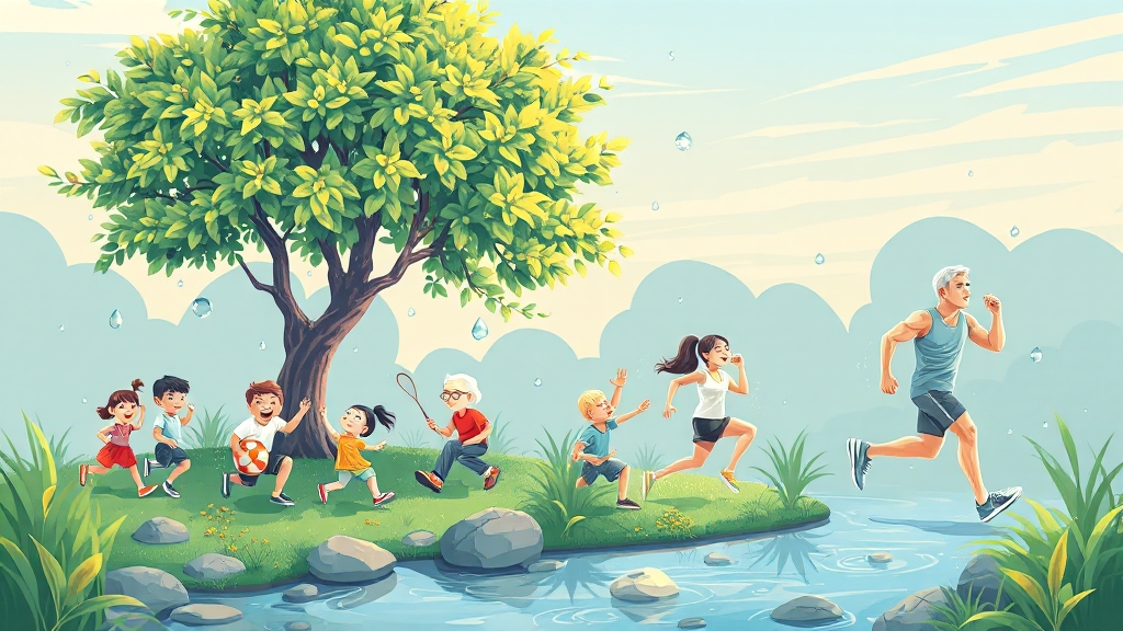 탈수 취약 계층 특별 관리 (illustration 스타일)