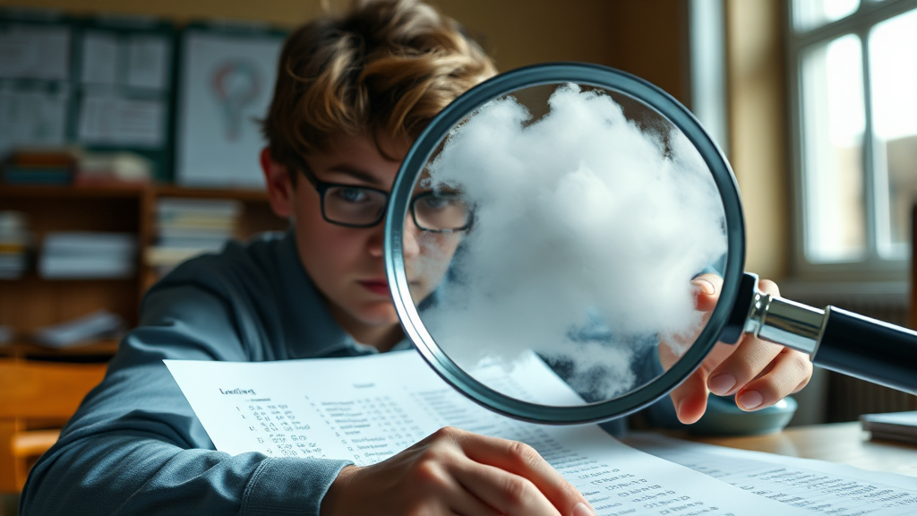 가채점 불일치 원인 분석 (realistic 스타일)