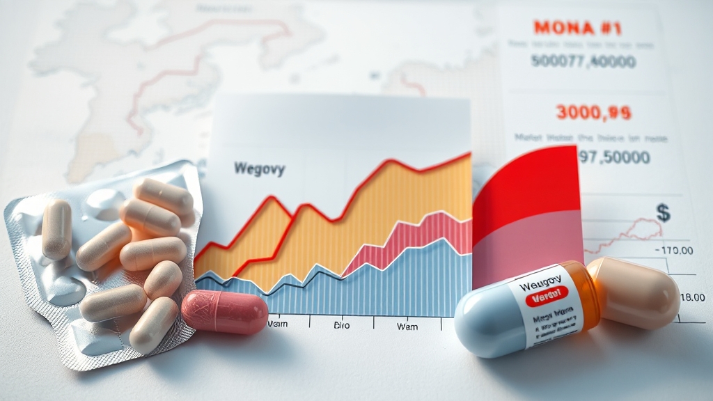 위고비 가격 인하 배경 (realistic 스타일)