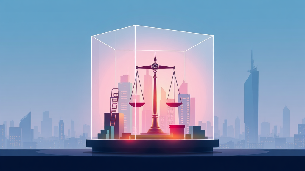 AI 윤리: 공정하고 투명한 AI (illustration 스타일)