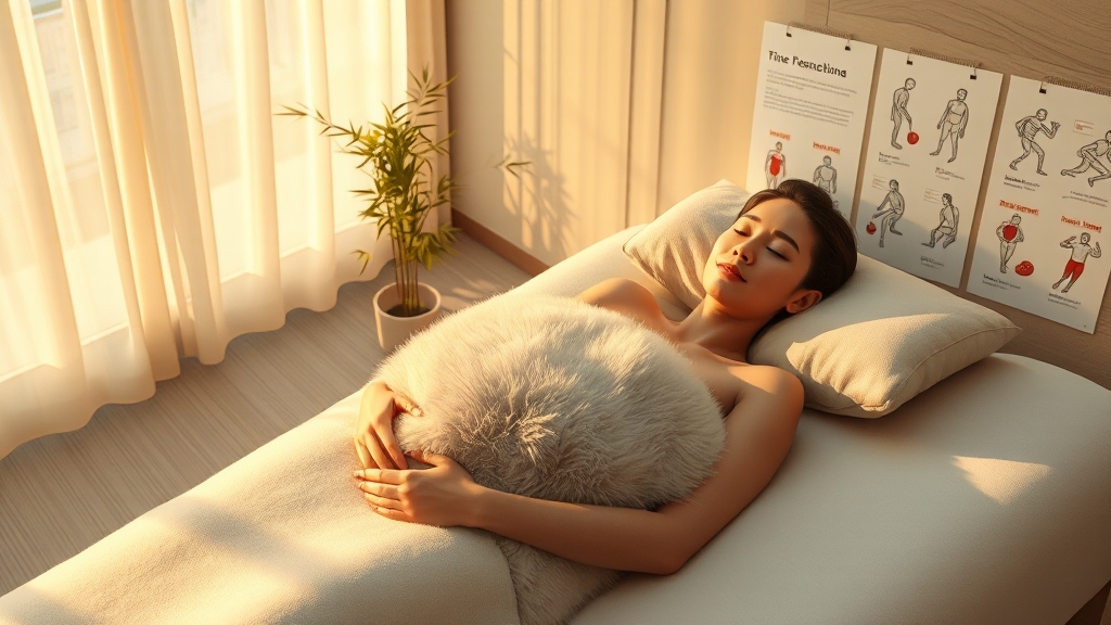 골다공증 주사 후, 통증 완화하는 방법 (illustration 스타일)