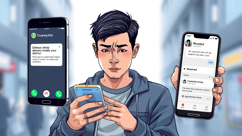 주문 문제 유형별 맞춤 대처법 (illustration 스타일)