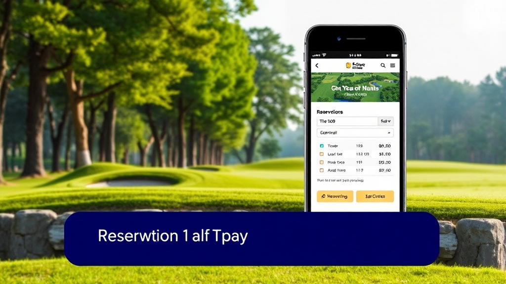나에게 맞는 파크골프장 예약 방법 알아보기 (realistic 스타일)