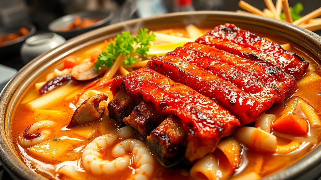 메뉴 및 가격 정보 (realistic 스타일)