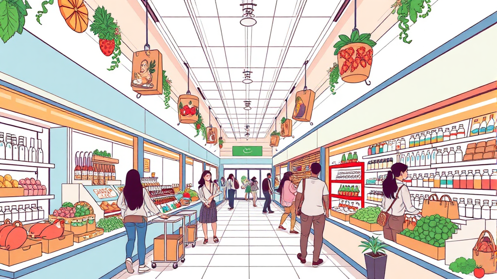 나에게 맞는 쇼핑몰 선택 가이드 (illustration 스타일)