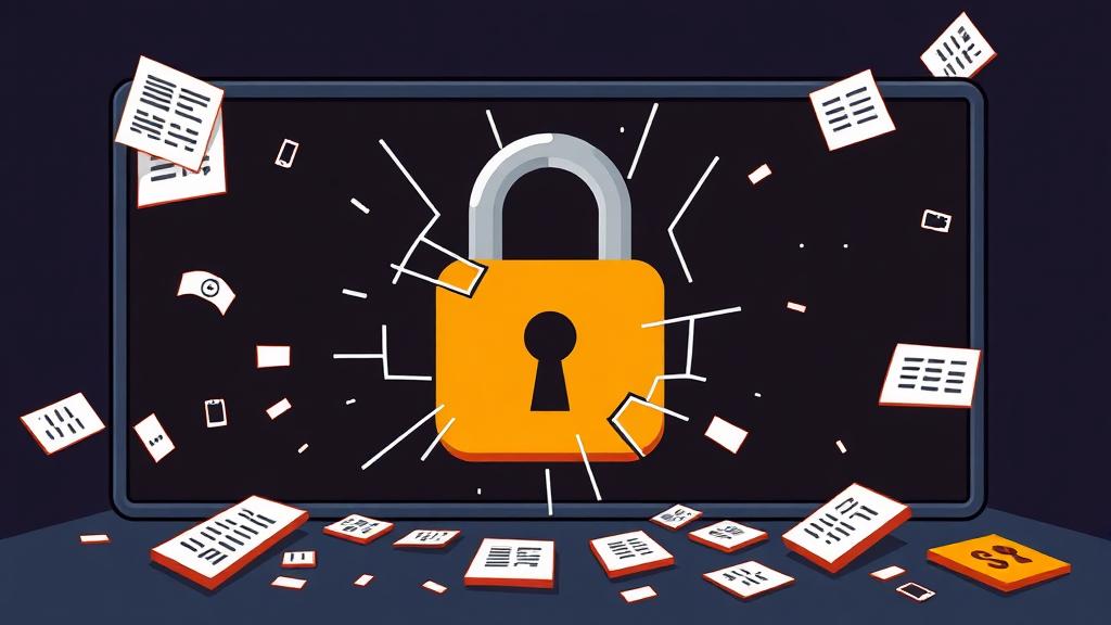 쿠팡 개인정보 유출, 무슨 일? (cartoon 스타일)