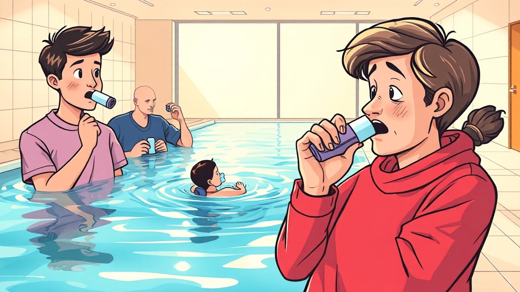 천식 치료, 관리 어떻게 해야 할까요? (cartoon 스타일)