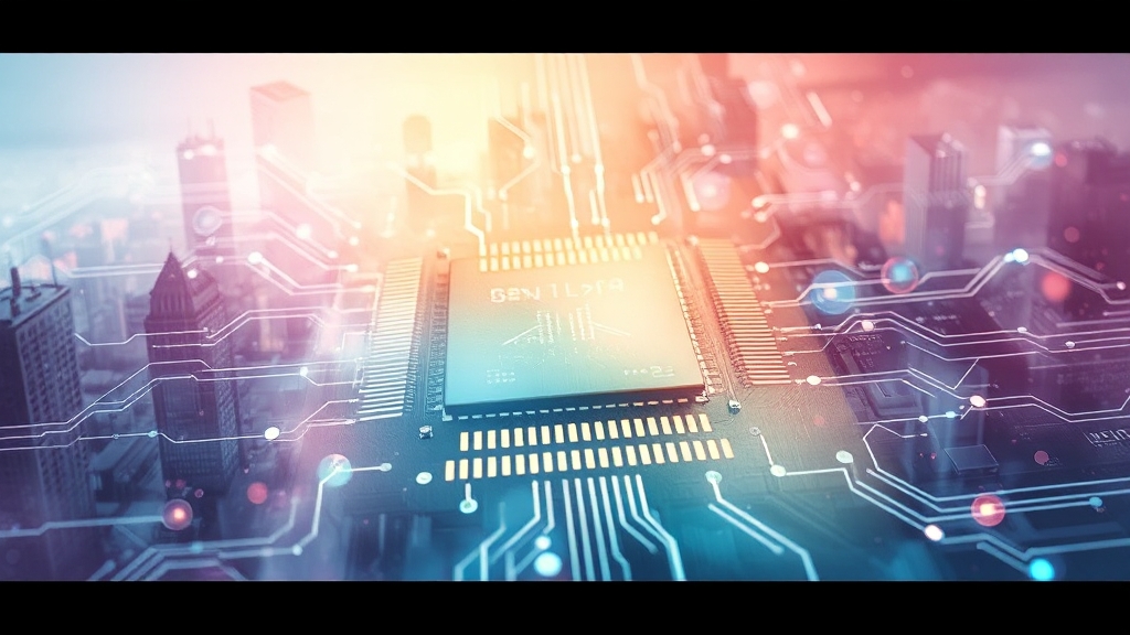 FC-BGA, AI 반도체 시장을 이끈다! (watercolor 스타일)