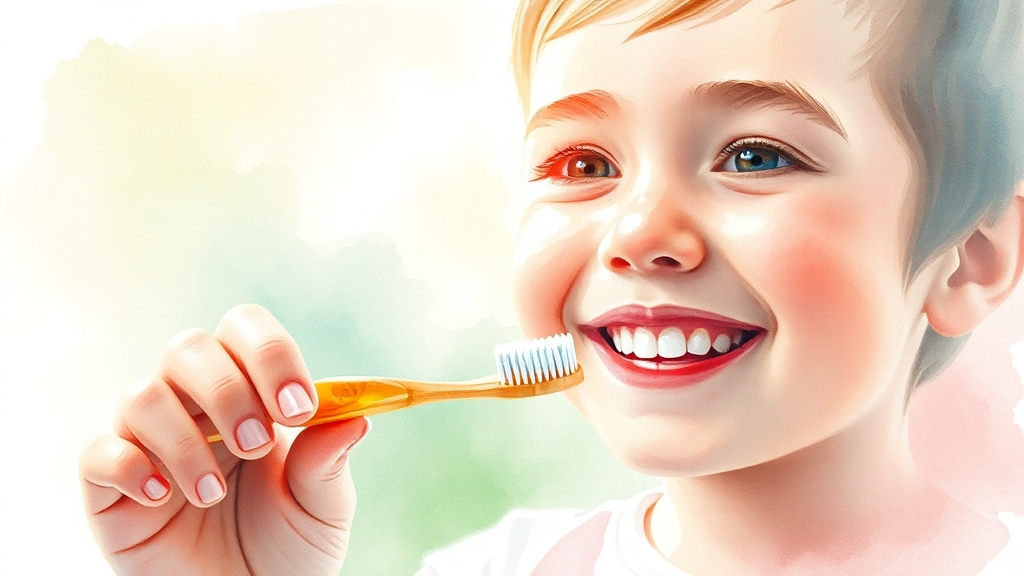 아이 치아 건강, 이렇게 지켜주세요! (watercolor 스타일)