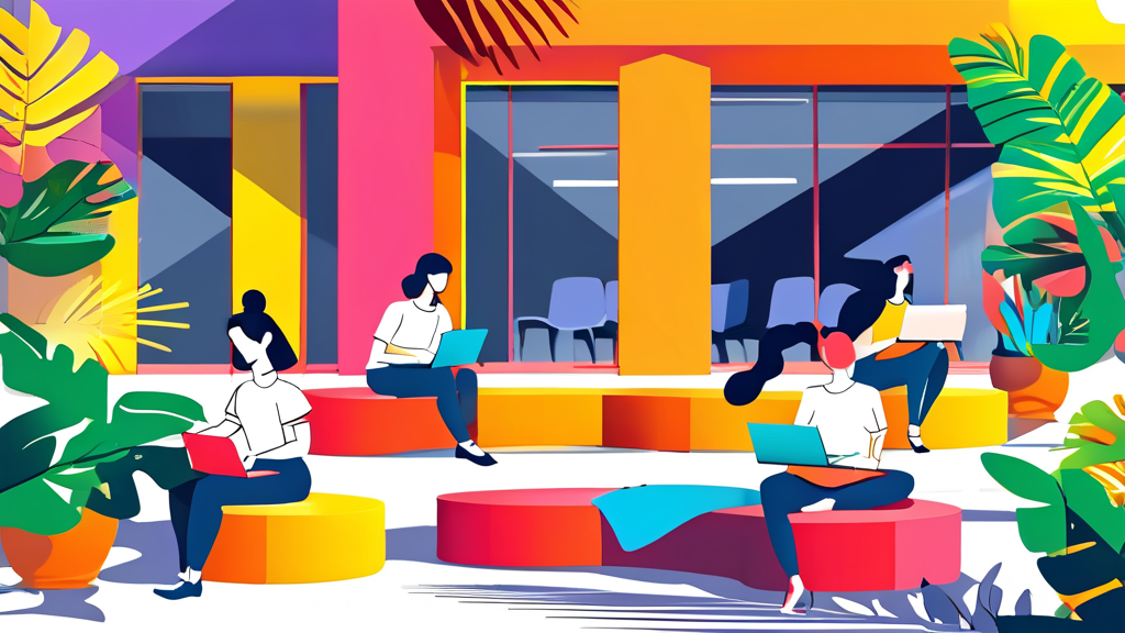 성인 취미 클래스: 자기 계발과 즐거움을 동시에 (cartoon 스타일)