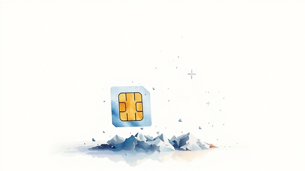 유심 교체 유심 교체 후, 이것만 확인하세요! (watercolor 스타일)