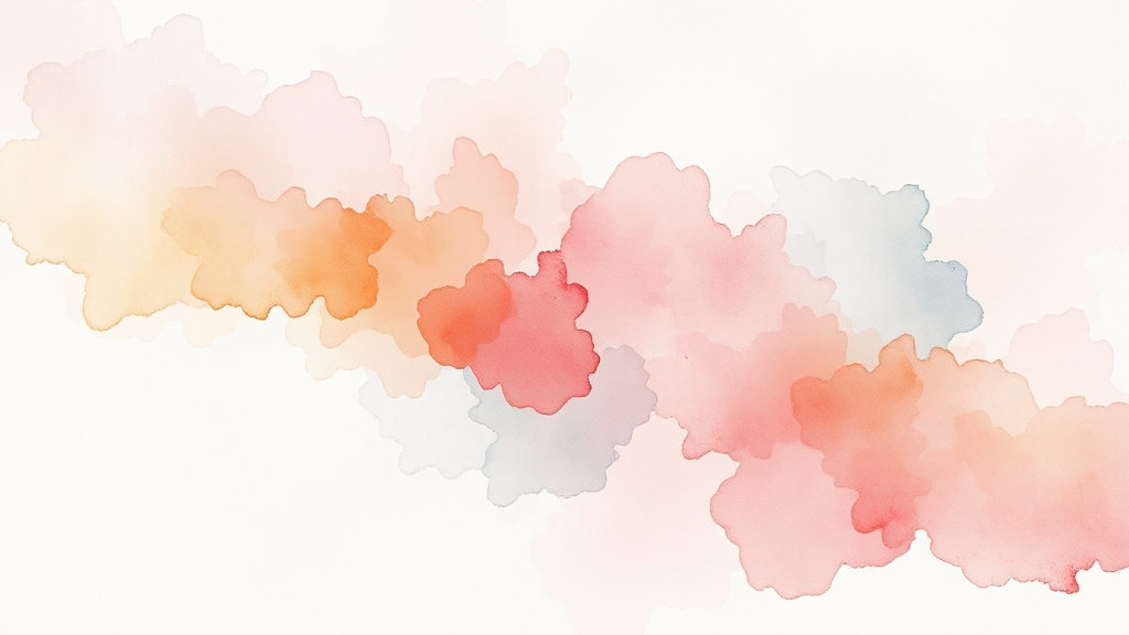 전화 신청, 이렇게 하세요! (watercolor 스타일)
