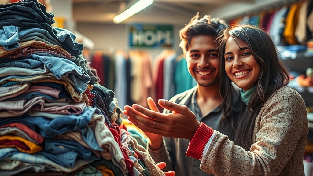 헌옷, 더 쉽고 의미있게 정리하는 방법 (realistic 스타일)