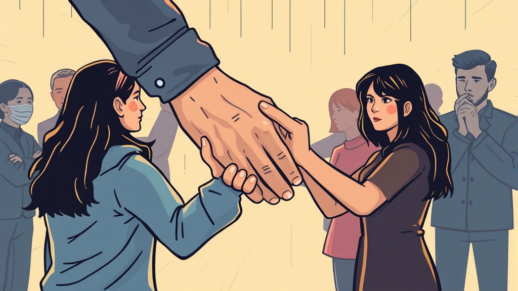 보상 신청 vs 집단 소송 (illustration 스타일)