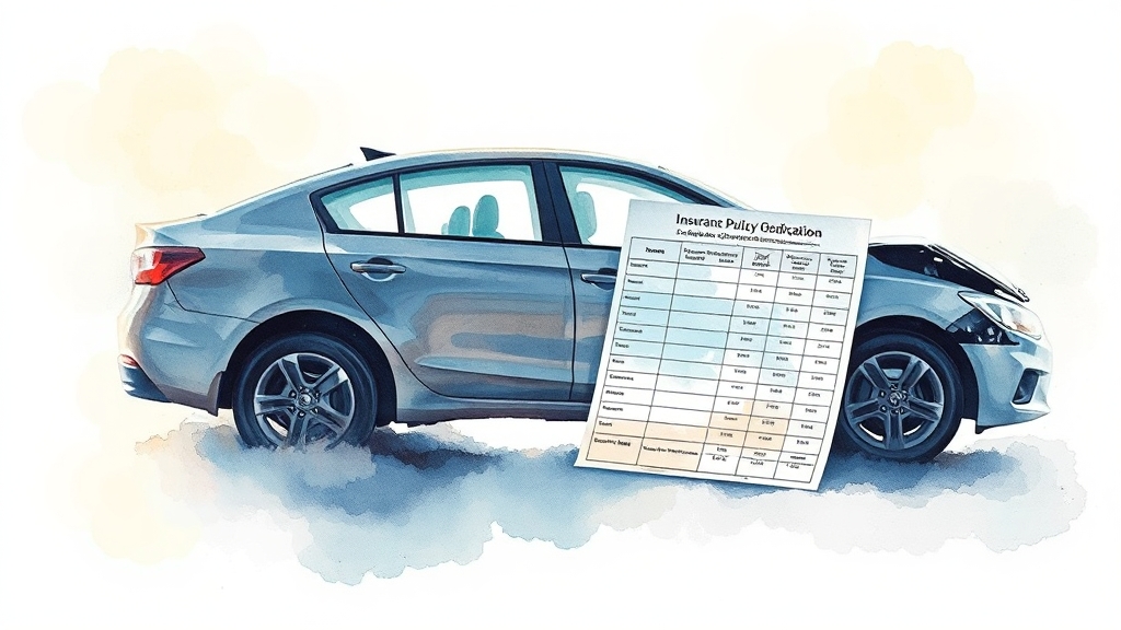 자차 보험 가입, 무엇을 고려해야 할까요? (watercolor 스타일)