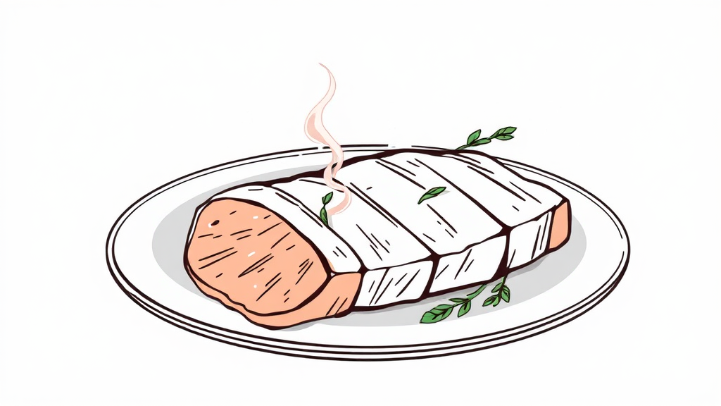 피해야 할 고기 종류와 조리법 (illustration 스타일)