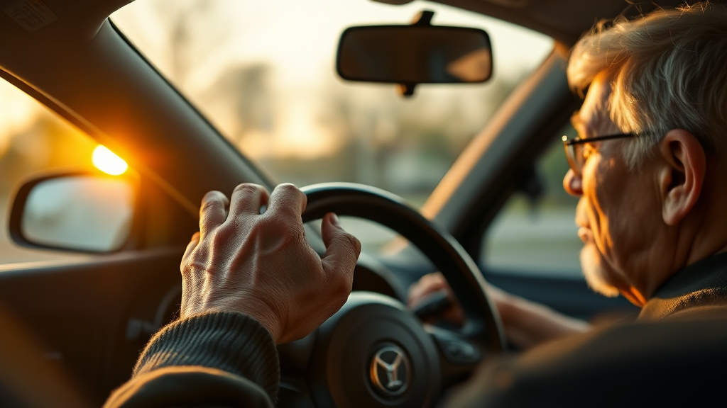 고령 운전자, 안전 대책은? (realistic 스타일)