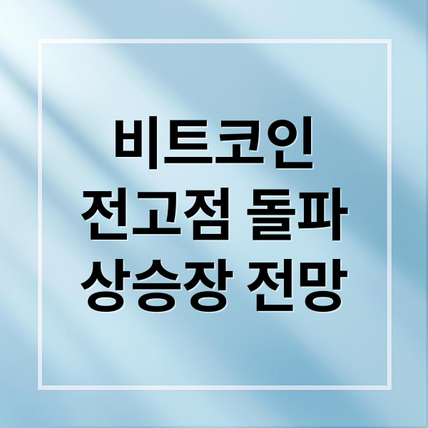 비트코인
전고점 돌파
상승장 전망 (비트코인 전고점 돌파 상승장)