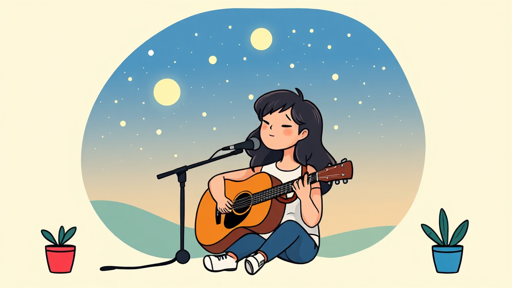 어쿠스틱 콜라보, 그녀의 음악 활동 (cartoon 스타일)