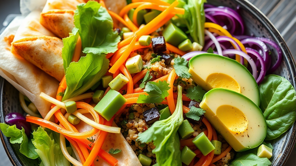 다이어트 샐러드 레시피 (realistic 스타일)