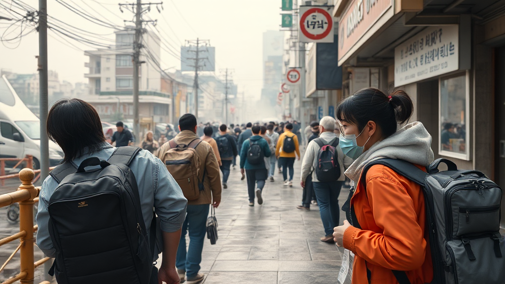 여행 중 피해 발생 시 대처 방법 (realistic 스타일)