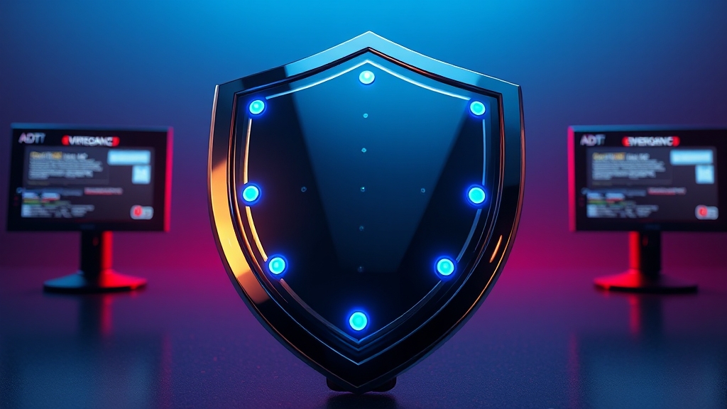 최신 보안 위협으로부터 보호 (realistic 스타일)