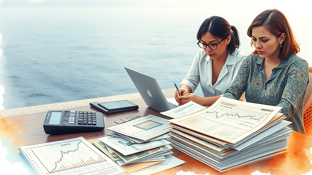 해외 배당주 투자, 주의할 점은? (watercolor 스타일)