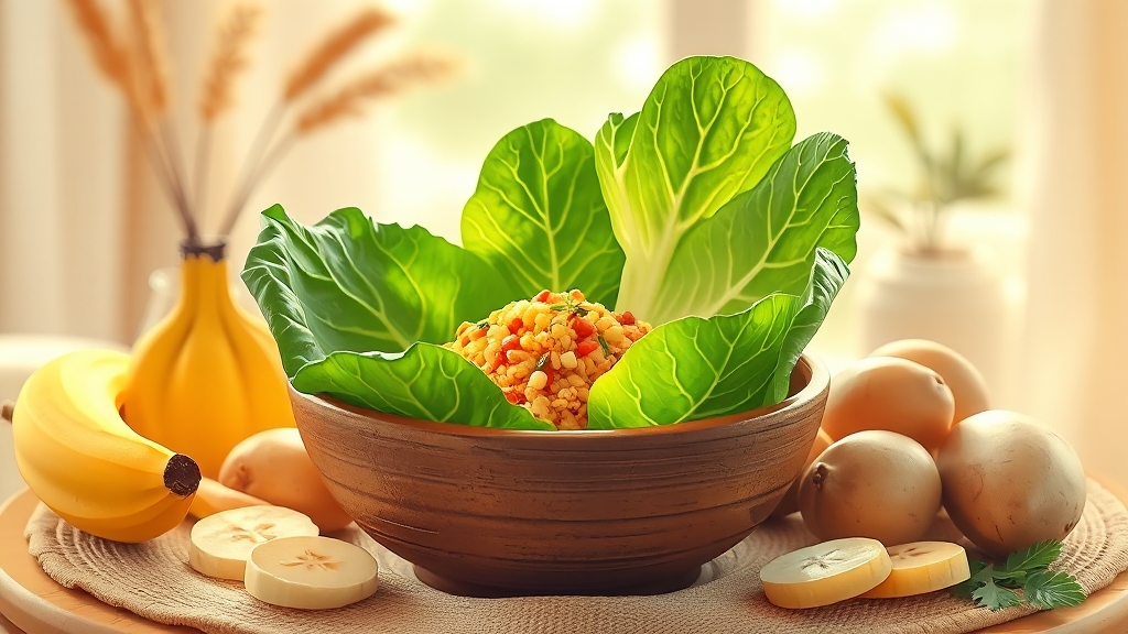 자연 치유 식단 관리 (illustration 스타일)