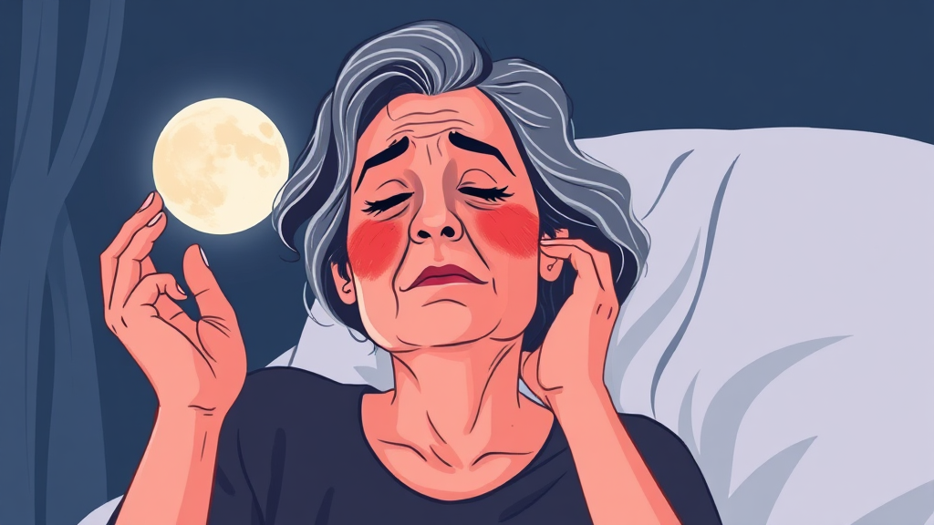 갱년기의 정의와 특징 (illustration 스타일)