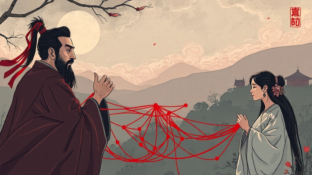 주요 등장인물 관계도 (illustration 스타일)