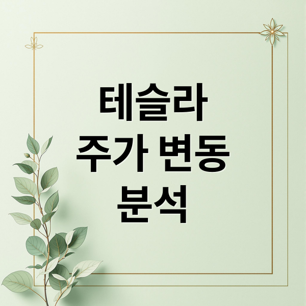 테슬라
주가 변동
분석 (테슬라 주가 전망)