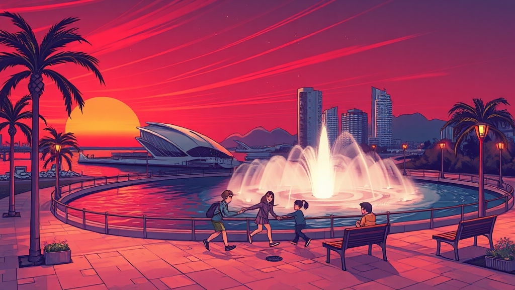 남당항 주변 시설 정보 (illustration 스타일)