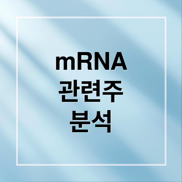 mRNA
관련주
분석 (mRna 관련주)