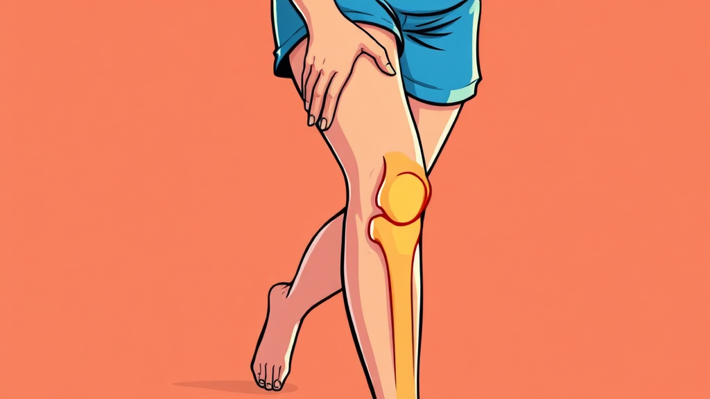 무릎 통증, 왜 흔할까? (cartoon 스타일)