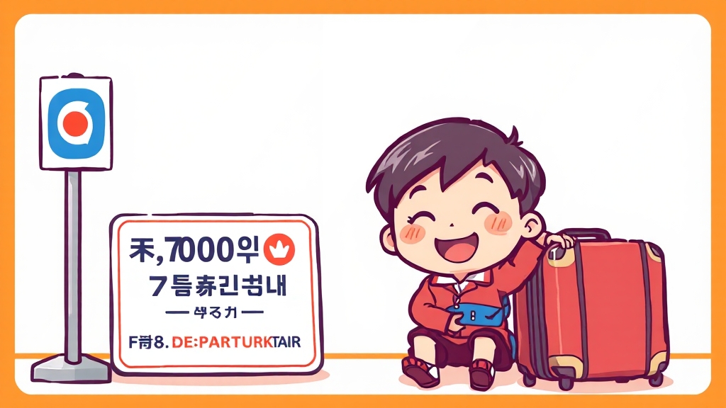 출국납부금, 무엇일까요? (cartoon 스타일)