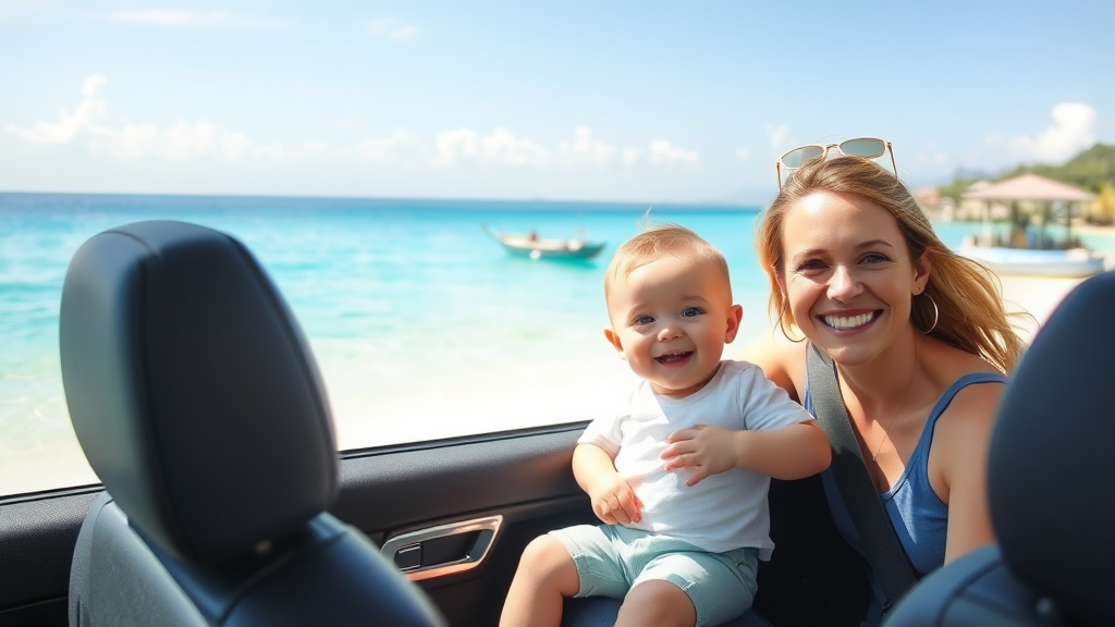 오키나와 가족여행 후기 (watercolor 스타일)